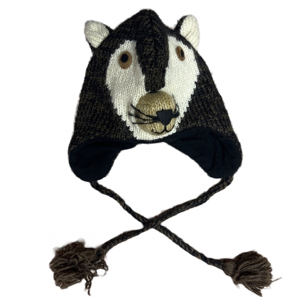 Kathmandu Kids Wool Hand-knit Animal Winter Hat